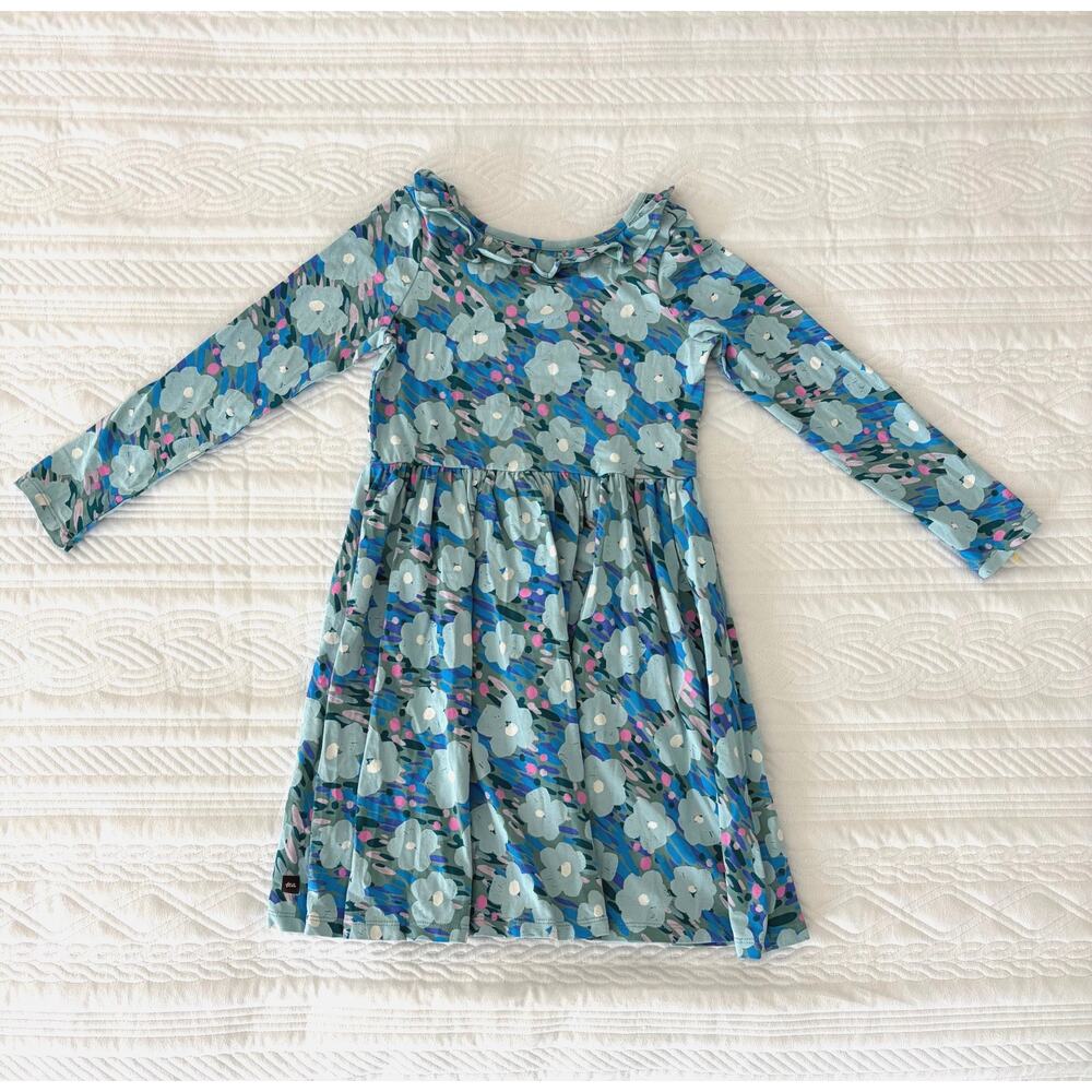 Tea Collection Long Sleeve Floral Dress Size 8